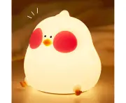 Cute Night Light for Kids, Silicone Animal Night Light Portable Chick Night Lamp