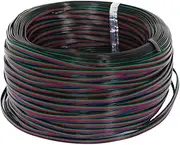 E Support 30 Meter RGB 4-Pin Extension Wire Connector Cable Cord for 3528 5050 RGB LED Strip 22AWG