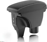 Car Armrest Box Interior Storage Box Car Accessories for Toyota for Yaris for Vitz Storage Box(A3 White line Corium3)