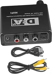 TINEASUR Optical to Analog Audio Converter Digital to Adapter for Tv and Speakers Sound Conversion Compatible with Digital Devices USB Cable Included