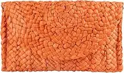 [Freie Liebe] Straw Clutch Purses for Women Summer Beach Bags Envelope Woven Clutch Handbags