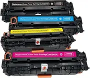 TopBanana's - 305X/305A CE410X-CE413A (Pack of 4 - 1BK+C+Y+M) Replacement Toner Cartridge for HP Printers Pro 400 Color M451dn, Pro 400 Color M451dw, Pro 300 Color M351a, Pro 300 Color MFP M375nw
