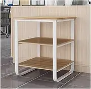 Printer Stand 3-TiersDesktop Stand for Printer Office Printer Stand Multipurpose Storage Shelf Fax Stand with Metal Frame Printer Stand with Storage (Color : D)