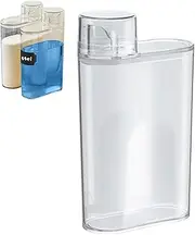 Washing Powder Dispenser, Laundry Detergent Storage and Dispenser, Fabric Softener Organizer and Refillable Bottle for Washing Powder