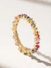 [Suzanne Kalan] Suzanne Kalan - Eternity 18-karat Gold Sapphire Ring - 7 1/2 7 1/2 Gold