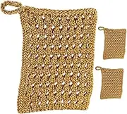 TIDTALEO 3pcs Kitchen Cleaning Cloths Soft Absorbent Dish Rags for Washing Dishes Bowls Wiping Surfaces Non Scratch for Effortless Kitchen Cleanup
