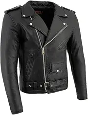 Milwaukee Men's Motorcycle Jacket (Black, 4X-Large)