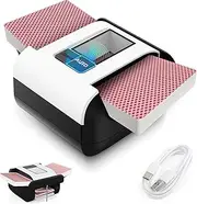 YWLRONG 1-2 Deck Automatic Card Shuffler Rechargeable Card Shuffler Electric Machine Poker Card Shuffler for UNO Blackjack Texas Hold'em Family Party Travel Card Games