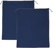 [uxcell] 2 Pack Dust Bags for Handbags, 19.3x23.7 Cotton Drawstring Storage Pouch Bag Dust Cover Storage Bags for Purses Shoes Boots Daily Travel Storage, Navy