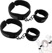 Thigh Wrist Cuffs Restraints Handcuffs Leg Straps Tie Set Bondage BDSM Sex Toys for SM Games