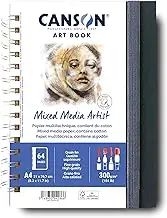 Canson Pro Mixed Media 300 GSM Portrait Book, Size A4 (28 Sheet)