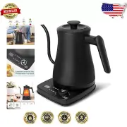Stylish Stainless Steel Gooseneck Kettle - 1L Capacity, 8 Variable Temperature