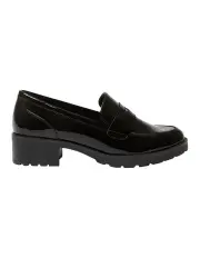 [Sandler] Impact Flat Shoes in Black Patent Leather