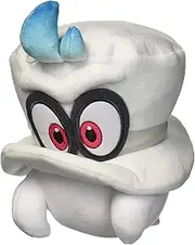 Little Buddy 1658 Super Mario Odyssey White Cappy (Normal Form) 7.5" Plush, Multi-Colored