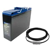 Adventure Kings 120Ah Slim line AGM Battery + Solar Panel Extension Lead 6 Metre