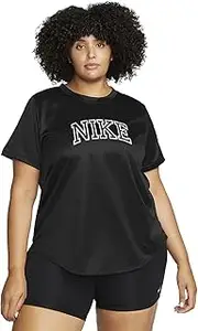 NIKE Women's W Nk Df Swoosh Run Ss Top Plus Nuring Tunic