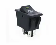 CYGUSA DPST (ON/Off) Illuminated Rocker Switch Green 35AMPS @ 12VDC