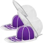 2 Pack Hat Washer Cage Cleaner w/ Mesh Bags for Washing Machine Ball Cap Washer