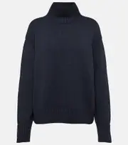 [Loro Piana] Loro Piana Parksville cashmere turtleneck sweater AU 10 blue