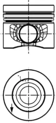PISTON FITS: VW PASSAT B7 2.0 TDI/2.0 TDI 4MOTION.VW PASSAT B7 ESTATE 2.0 TDI