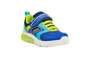 Geox Boys Ciberdron Light Up Trainers (Royal Blue/Lime) - UTFS11676