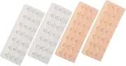 [Minkissy] 8pcs Corset Extender: Bra Strap Extender Stainless Steel Hook Extension - Adjustable 7-hook Corset Extension for Body Shapewear Bustiers