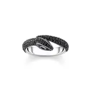 Buy Snake ring with black zirconia by Thomas Sabo online - THOMAS SABO Australia