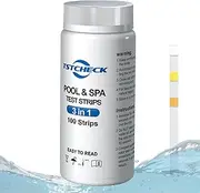 Pool Strips Test - Swimming Pool Test Strips | Quick & Accurate Supplies for Bromine, pH, Alkalinity, Total Chlorine, Cyanuric Acid