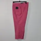 John Mark Women's Jeans Pants 22W Stretch Frayed Raw Fringe Ankle Fuchsia (11)
