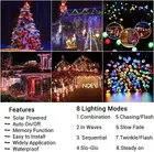 2-Pack Solar String Lights - 72Ft, 200 LEDs, Waterproof, Eco-Friendly