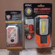 vintage junk drawer lot tools led work light pair