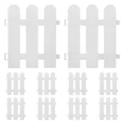 10 Pcs Plastic Lattice White Guardrail Baby Garden Edge Fence Horticulture