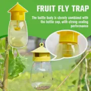 Reusable Fruit Fly Trap Killer Yellow Cage Drosophila Catcher Trap Patio