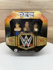 Wrestling World Heavyweight Champion John Cena The Rock & Undertaker Pez Set WWE