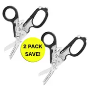 LEATHERMAN 2 X RAPTOR MULTI-TOOL FOLDING SHEARS & HOLSTER MEDICAL - BLACK