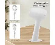 Electric Handheld Egg Beater USB Rechargeable Hand Whisk One-Button Start Useful-White