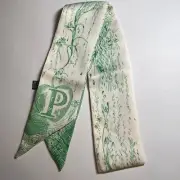 Initial / Letter P Thin Purse Scarf/ Hair Tie / Scarf - #650