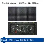 2Pcs P2.5 Indoor Full Color LED Display Module 64x32 HUB75 1/16 Scan 160*80mm