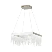 Antelao LED Pendant Light Small 28w 4000k in Chrome and Crystal