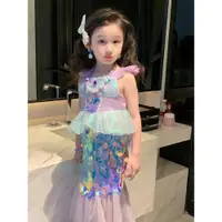 在飛比找ETMall東森購物網優惠-兒童公主寶寶禮服裙美人魚