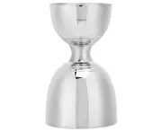 Stainless Steel Double Head Cocktail Jigger, Mixer Bartending Tool for Home Bar Party Accessory, Silver