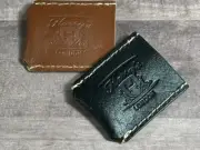 GENUINE LEATHER SHEATH Cover DE Safety Razor Travel Pouch For Henson AL13/Ti2
