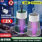 Electric Mosquito Killer Lamp Insect Catcher Fly Bug Zapper Trap LED UV Mozzie A