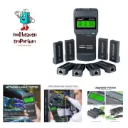 Network Cable Tester - Cable Wire Fault Finder for RJ45 Cat5, Cat6, 5e, 6e Me...
