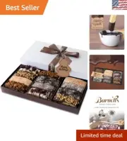 Luxury Chocolate Cookie Gift Basket - 12 Assorted Biscotti, Perfect for Gifting