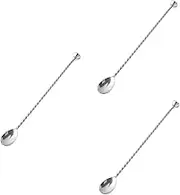 Alipis Stainless Steel Twisted Mixing Spoon Stirring Utensil for Cocktails Iced Tea and More Corrosion Heat Resistant Design for Bars and Home Use
