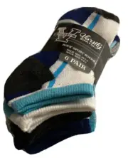 6 Pack Varsity Pro Athletic Boys Low Cut Ankle Sport Socks Back to School