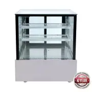 Bonvue Black Trim Square Glass Cake Display 2 Shelves - Cake Display Fridges...