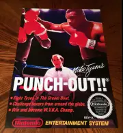 Mike Tyson's PUNCH OUT !! NES box art retro video game 24" poster print nintendo
