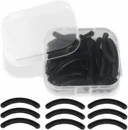 30pcs Black Curler Refills Eyelash Curler Refill Pads Silicone Rubber Curler ...